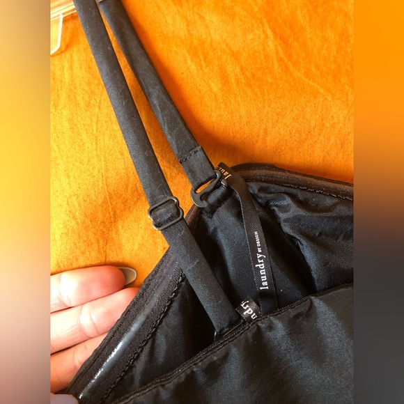 Black Cocktail Dress, women’s size 2, with Removable Straps - Picture 3 of 4